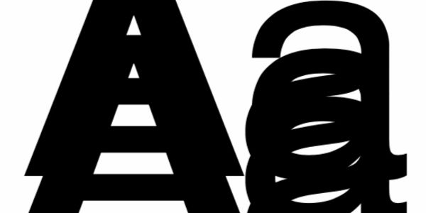 The letterforms A and a in heavy black type — logo of The Business of Aspiration.